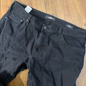 Mavi Pants Mens 38x30 Black Canvas Chino Jake Slim Leg Regular Stretch